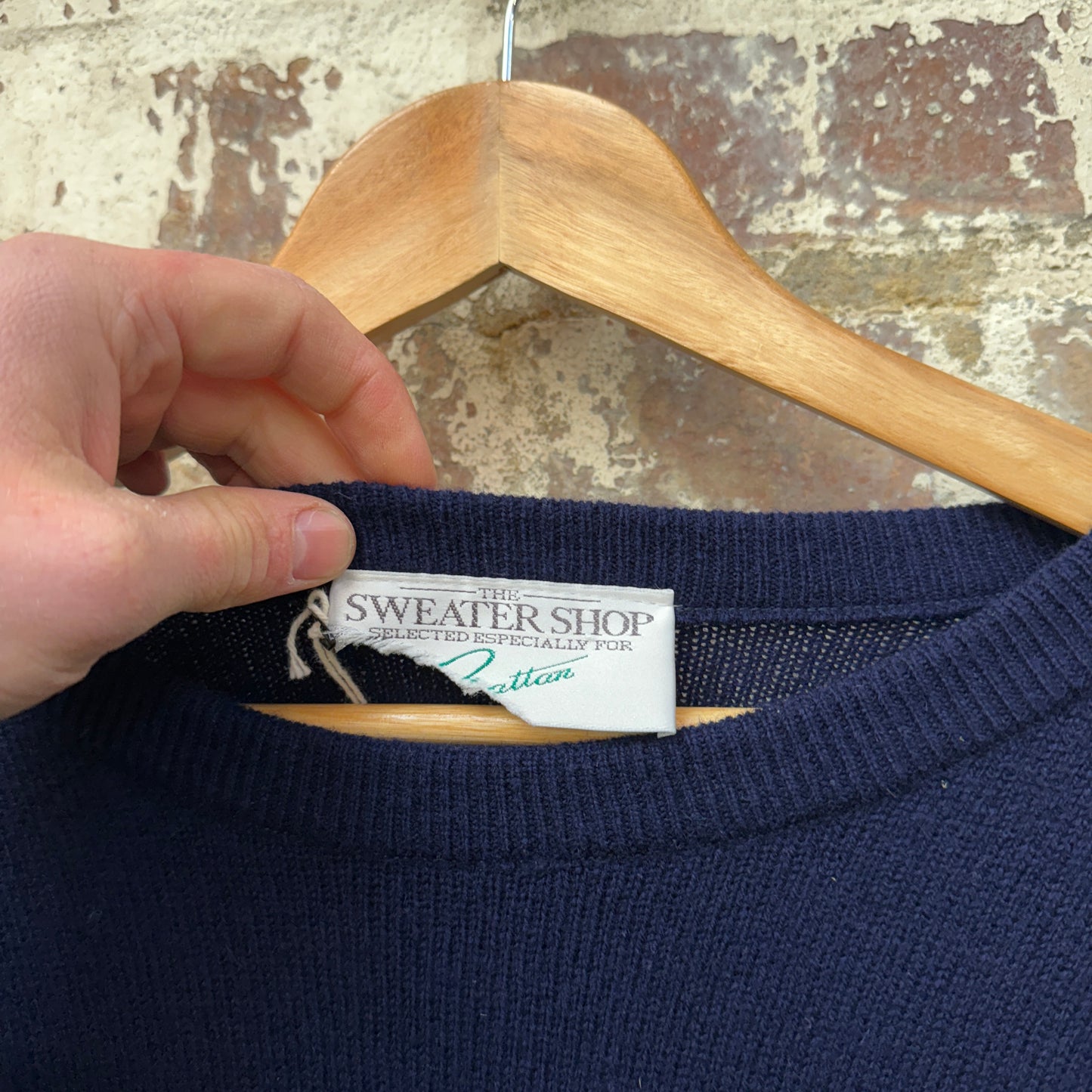 1990s Navy Sweater Shop Knitted Jumper