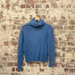 1970s Baby Blue Roll Neck Knitted Jumper