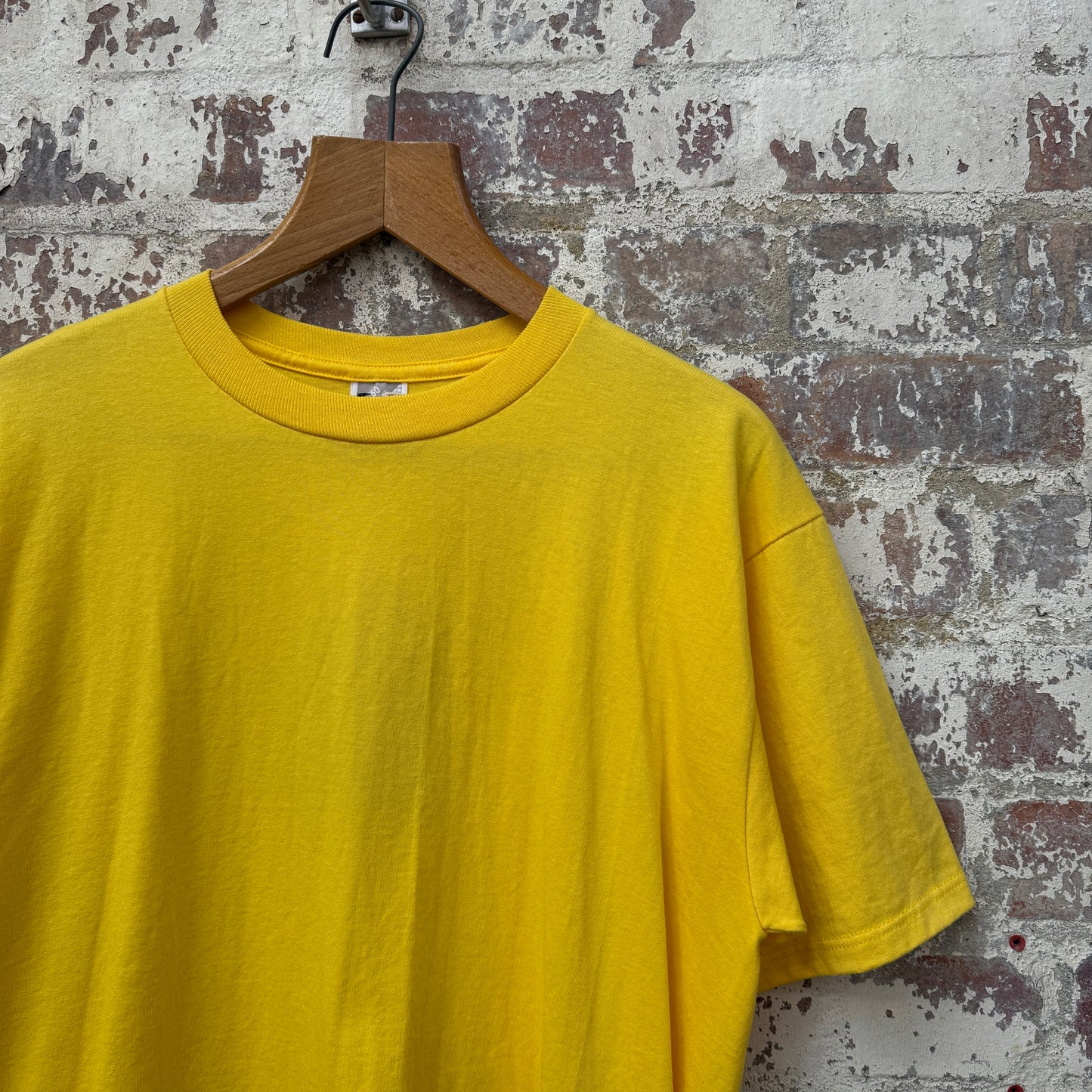1990s Yellow Blank Boxy T-Shirt