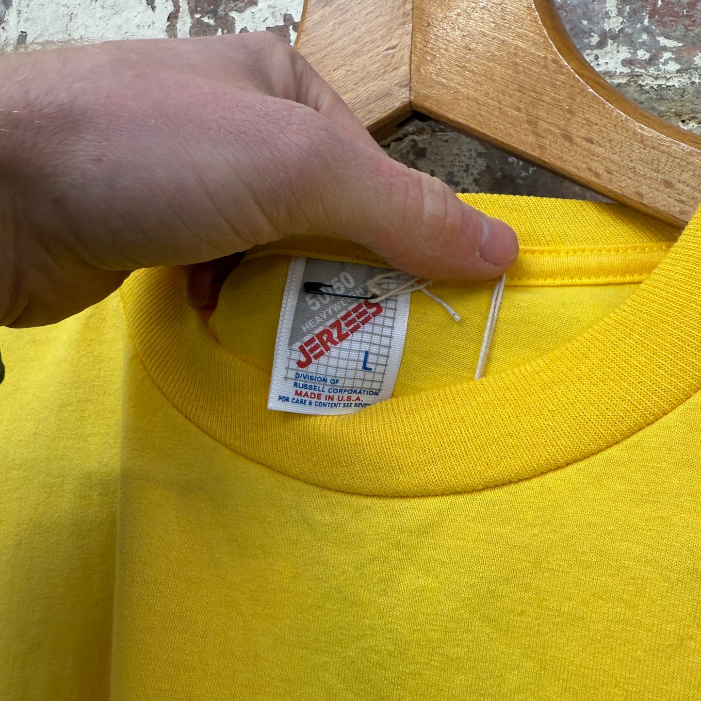 1990s Yellow Blank Boxy T-Shirt