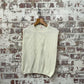 1970s Cream British Patterned Vest Top
