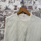 1970s Cream British Patterned Vest Top