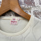 1970s Cream British Patterned Vest Top