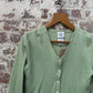 1990s Green laura Ashley Cardigan Top