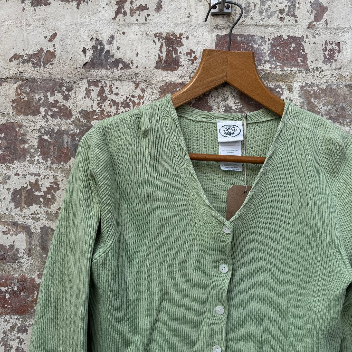 1990s Green laura Ashley Cardigan Top