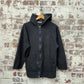 1990s Dark Grey NAF NAF Fleece Hoodie Jumper