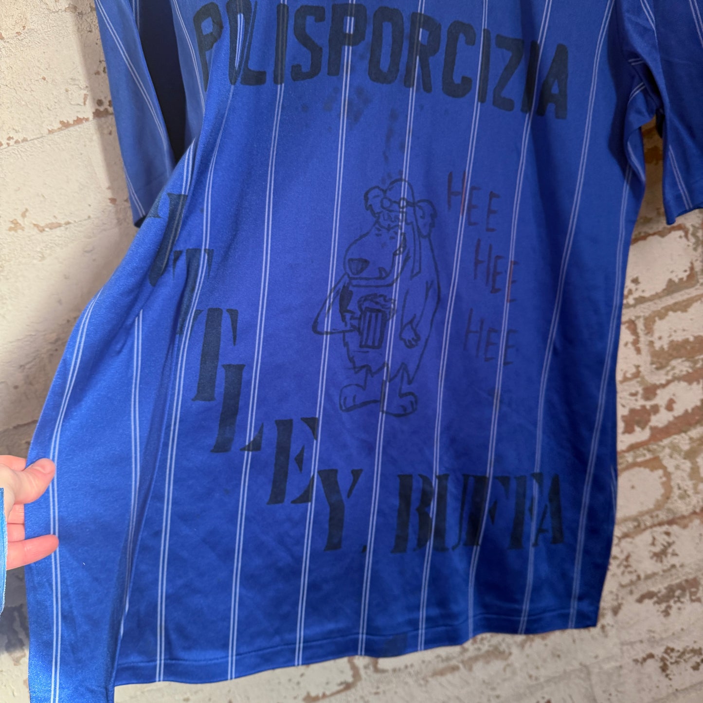 1980s Blue Le Coq Sportif Football T-Shirt