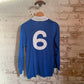 1980s Blue Oneils Long Sleeve Football Template Shirt