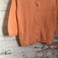 1960s 1970s Orange Wool Knitted Button cardigan Jumper