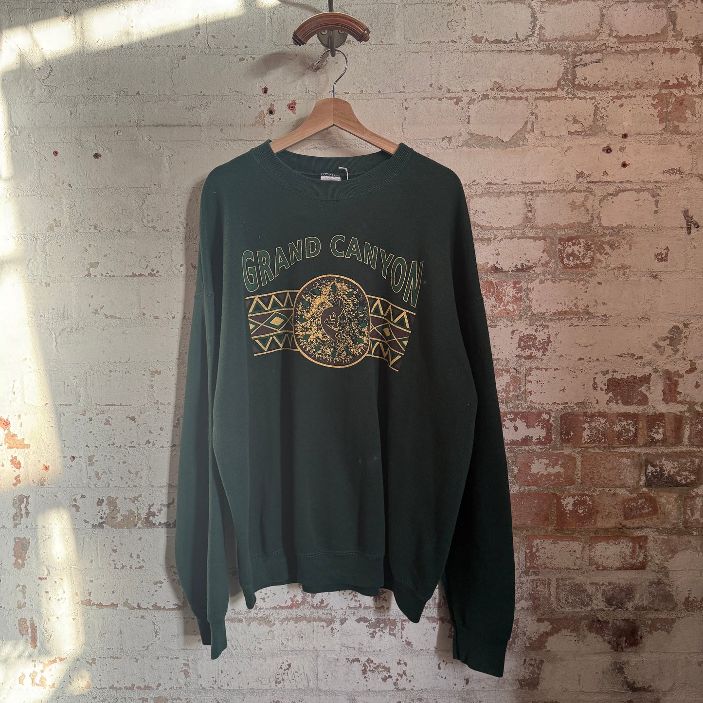 1990s Green Graphic Sweatshirt Jumper