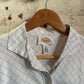 1980s White Checkered Button Up Cotton Shirt