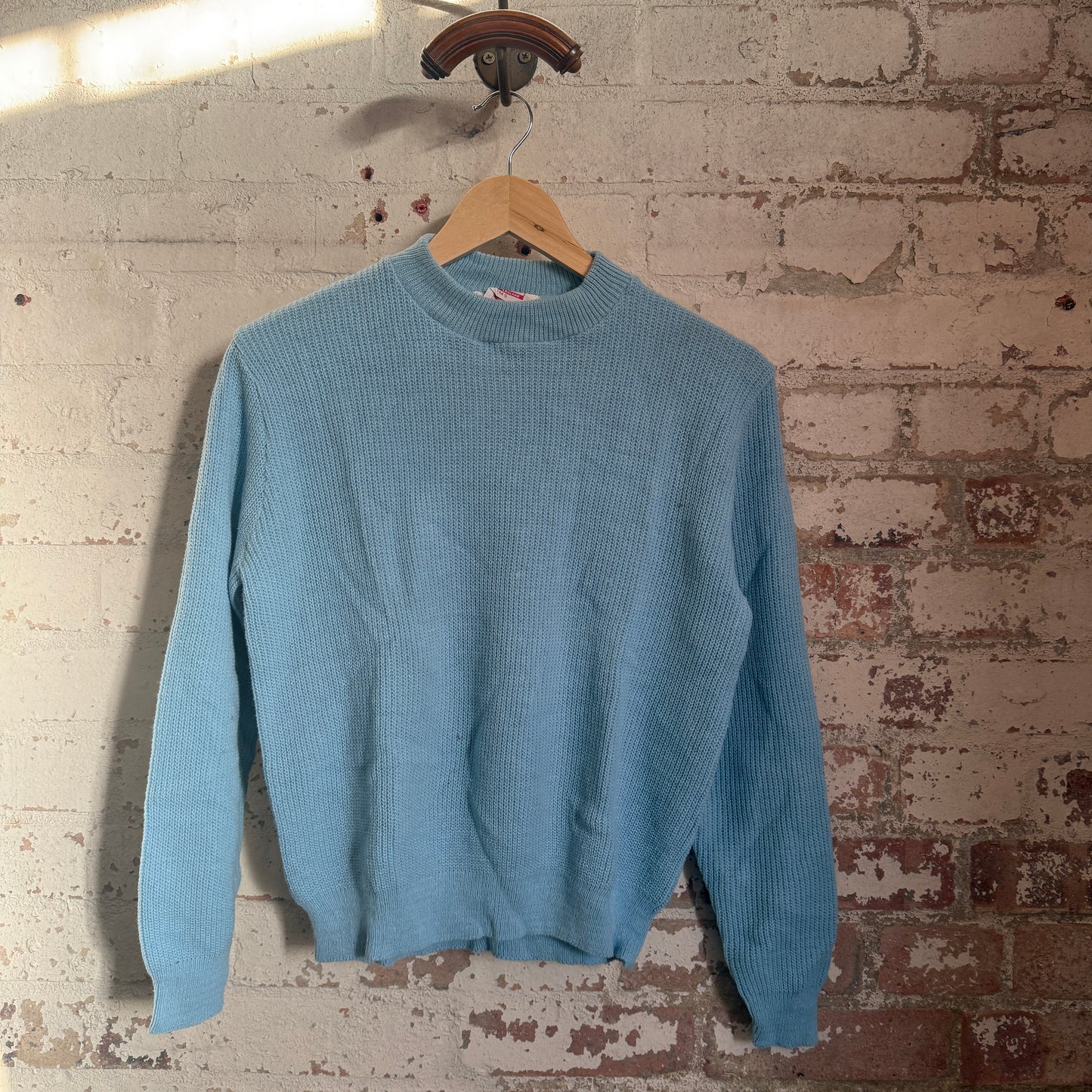 1960s Baby Blue Knitted British Jumper
