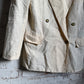 1980s Cream Double Breasted New man Blazer Jacket