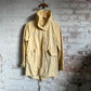 Vintage Yellow Cotton Parka Coat Jacket