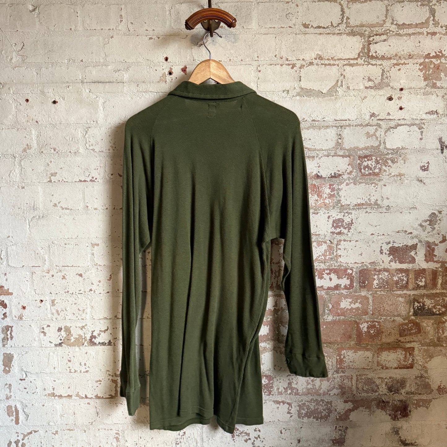 1980s Khaki Green Swedish Military Shirt