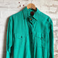 1980s Green Cotton Button Shirt