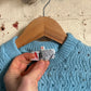 1970s Blue Knitted Tank Top Sweater Vest Jumper