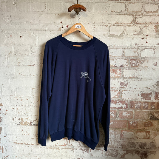 1980s Navy WWF Graphic Sweatshirt
