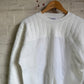 1980s White Padded Design Sweatshirt