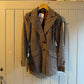1970s Beige Peak Lapels Tweed Blazer Jacket