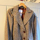1970s Beige Tweed Peaked Lapels Blazer Jacket