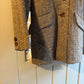 1970s Beige Tweed Peaked Lapels Blazer Jacket