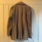 1970s Beige Tweed Peaked Lapels Blazer Jacket