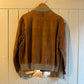 1960s Brown Italian Suede Leather Button Jacket Coat