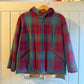 1960s Tartan Red Wool Zip Hooded Jacket