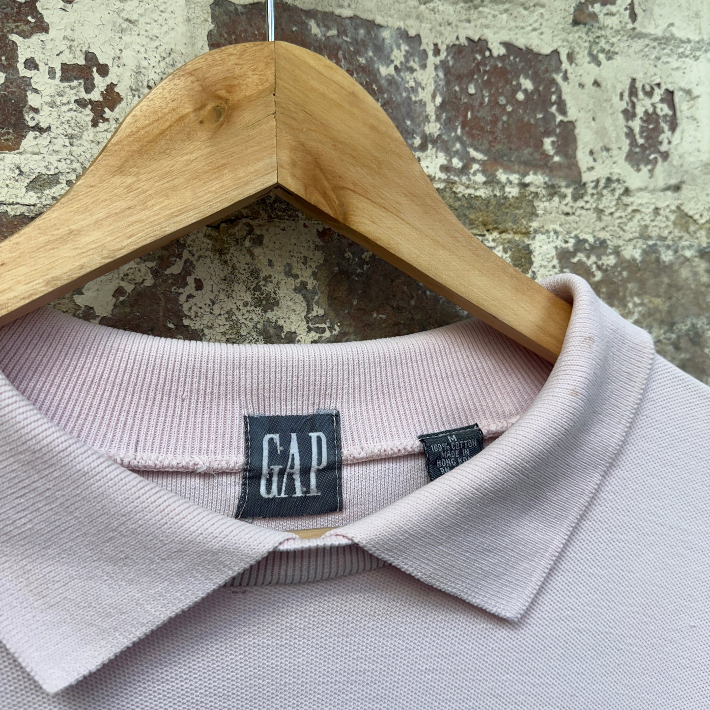 1990s Pink Gap Collared Sweatshirt Jumper