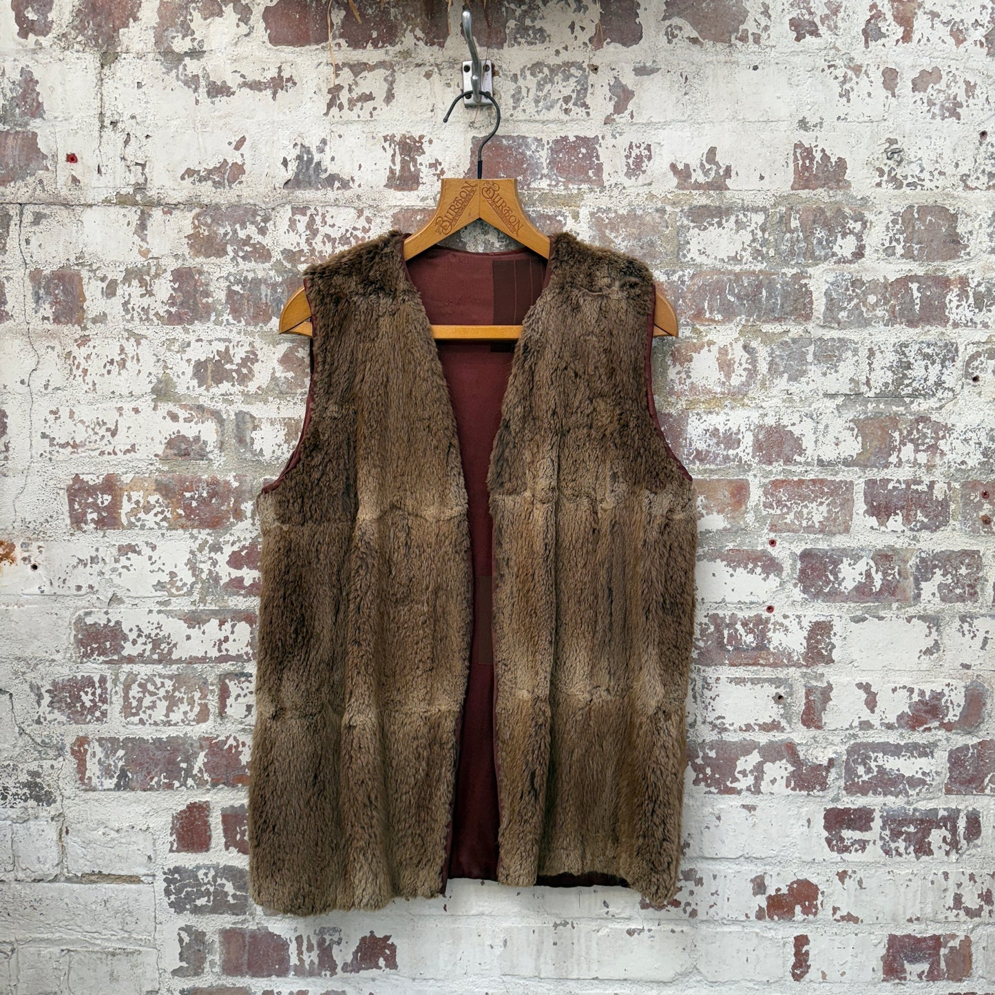 1940s Reversible Fur Gilet Jacket