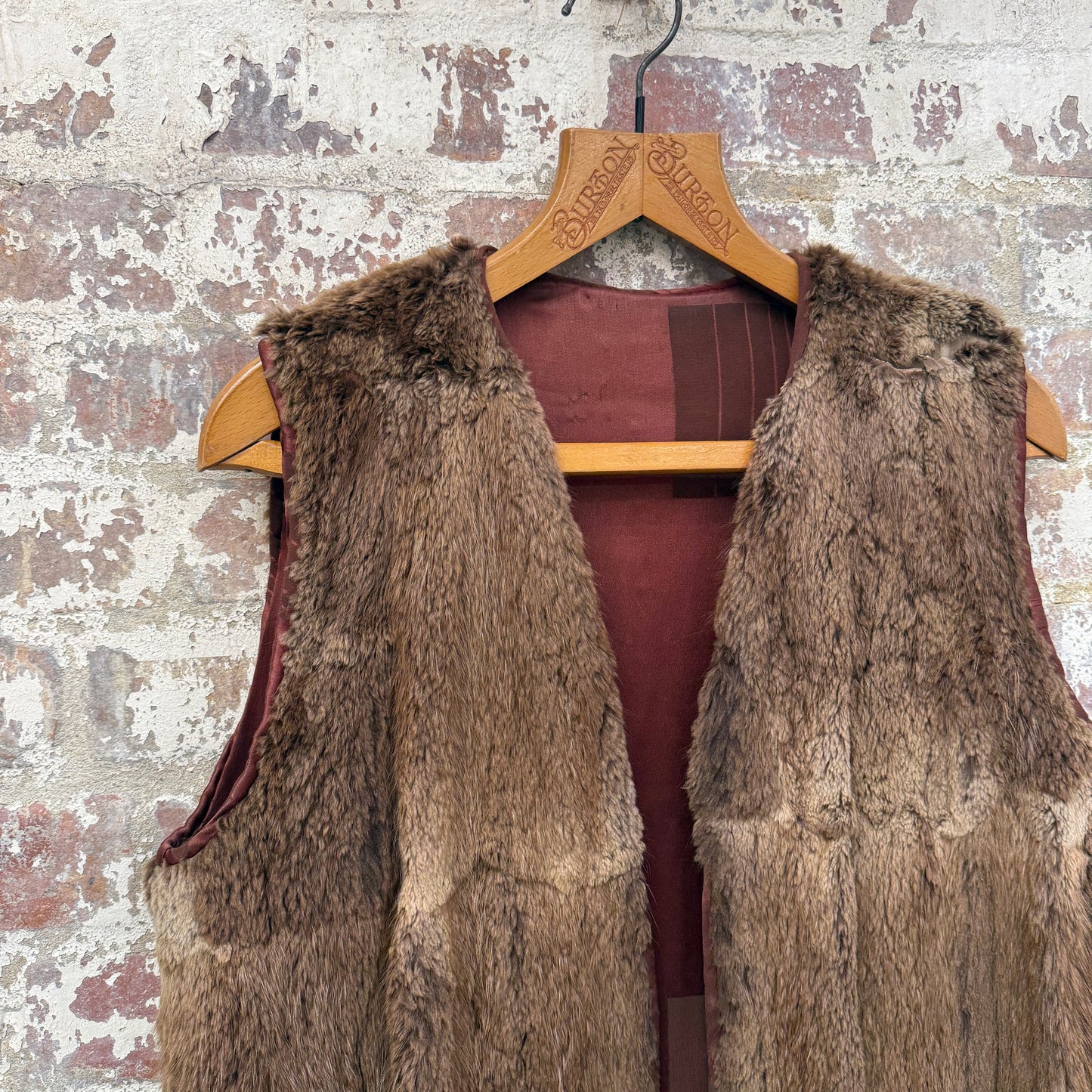 1940s Reversible Fur Gilet Jacket
