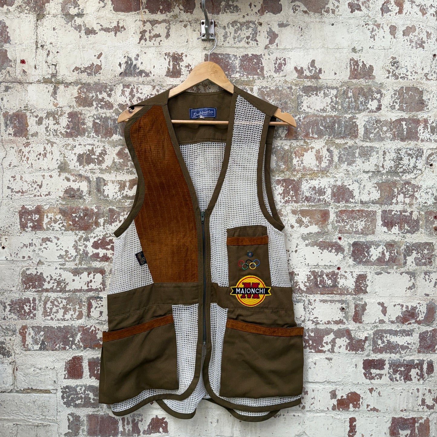 1970s Unusual Design Italian Shooting Gilet Jacket