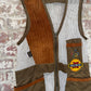 1970s Unusual Design Italian Shooting Gilet Jacket