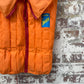 1970s Orange Unusual Padded Life Jacket Vest Gilet