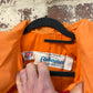 1970s Orange Unusual Padded Life Jacket Vest Gilet