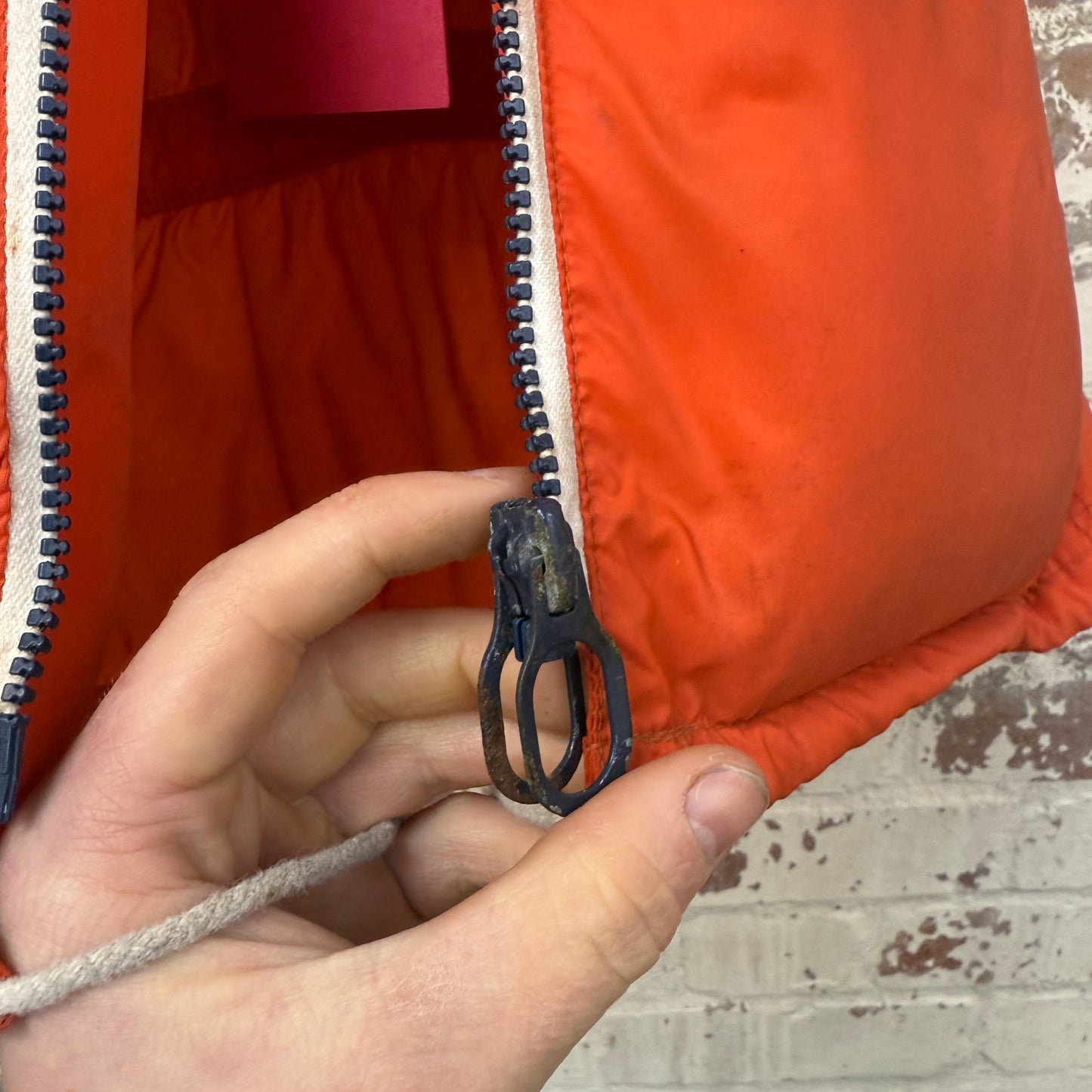 1960s Orange Helly Hansen Zip Life Jacket Gilet
