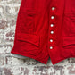 1970s Red Wool Hunting Waistcoat