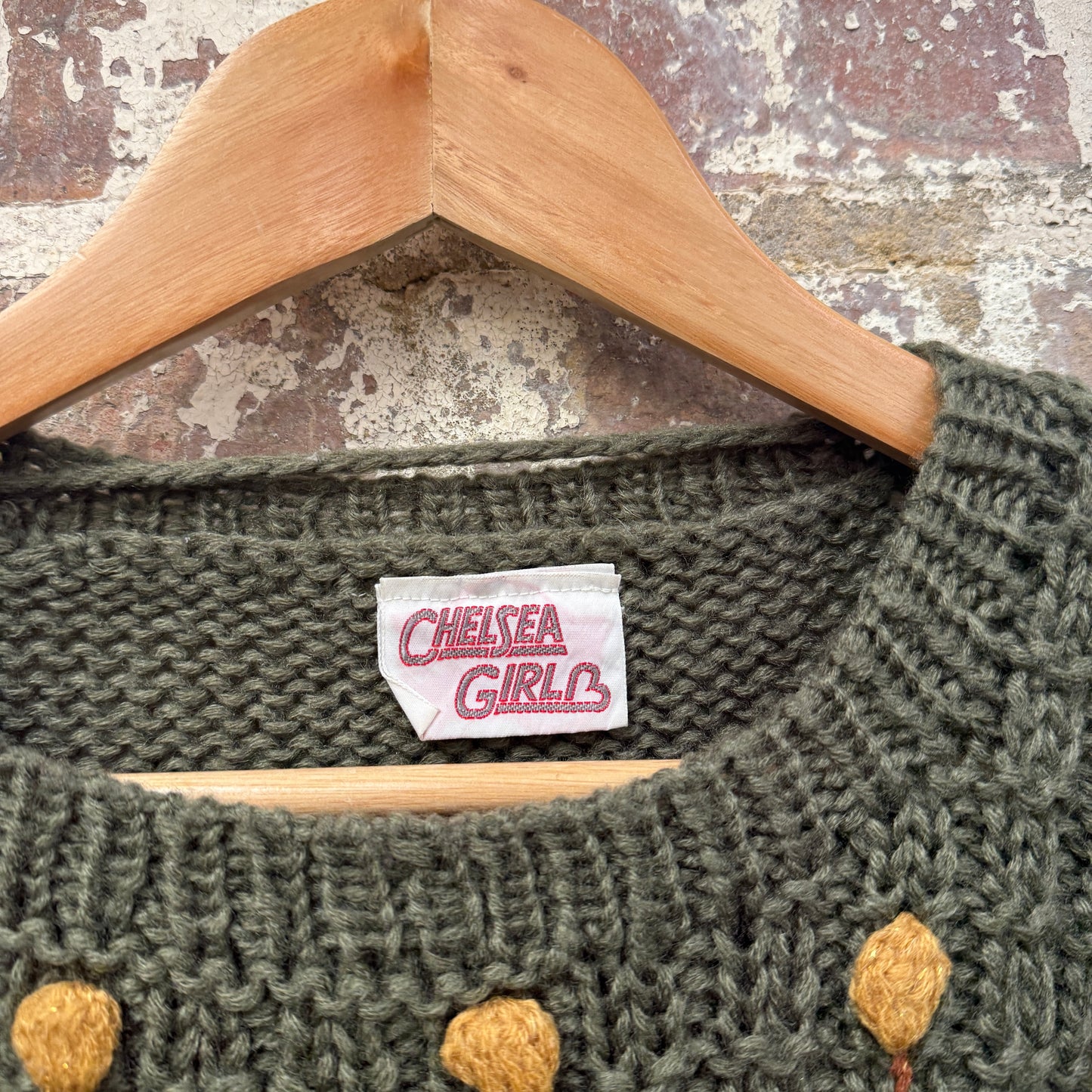1980s Green Knitted Jumper