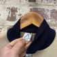 1980s Navy and Beige Zip Up Track Top