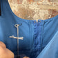 1980s Blue Cotton Belted Summer Dress