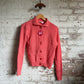 1960s Pink Knitted Cardigan Jumper