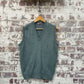 1970s Green jaeger Knitted Tank Top Sweater Vest