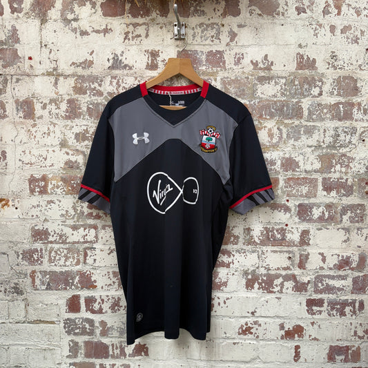 2016-2017 Black Under Armour Southampton Away Football Kit Shirt