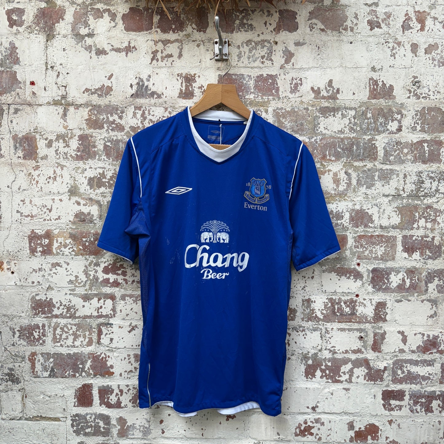 2004-2005 Umbro Everton Home Football Kit Shirt