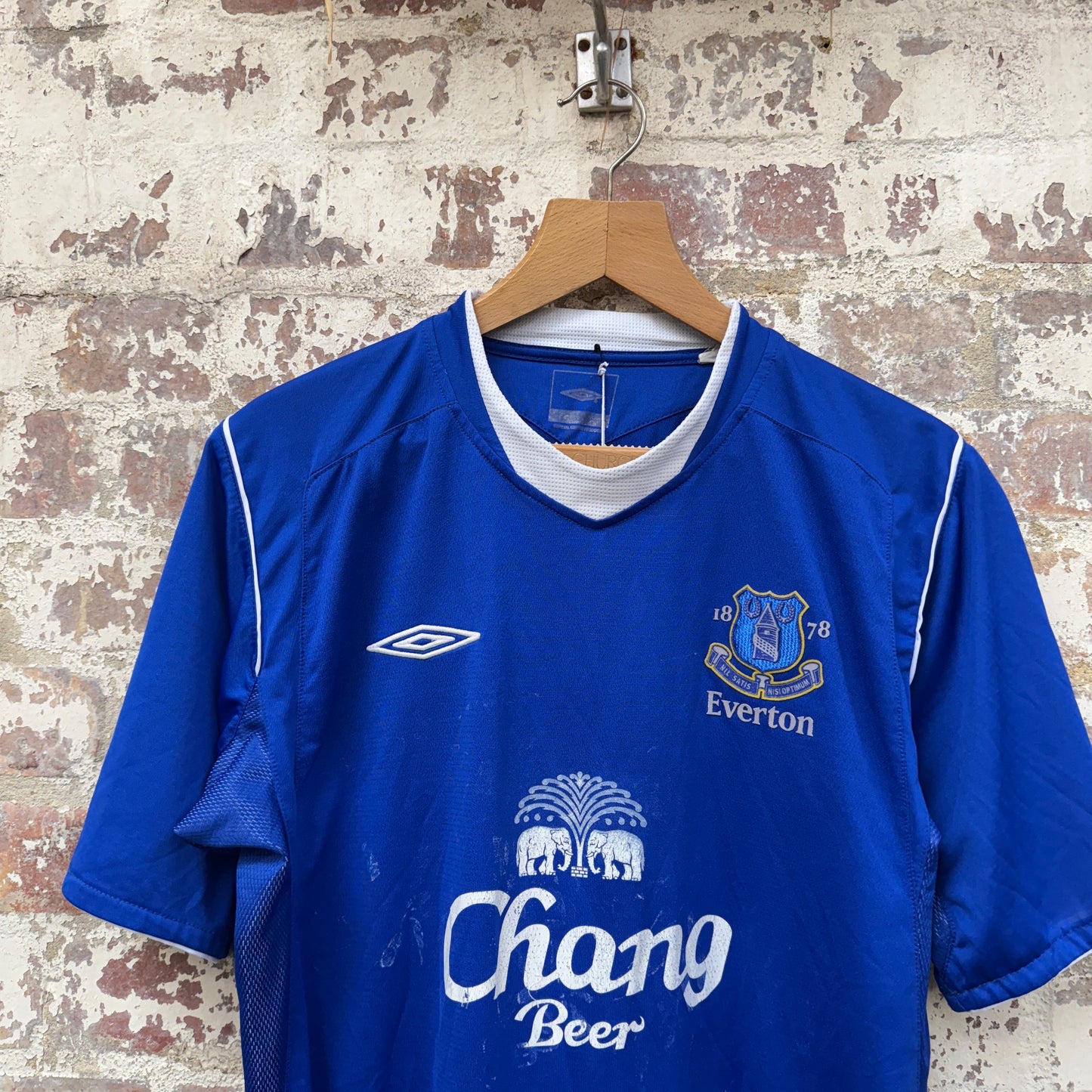 2004-2005 Umbro Everton Home Football Kit Shirt
