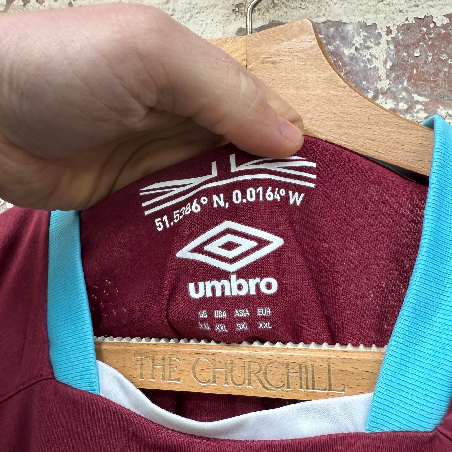 2016-2017 Umbro West Ham Home Football Kit Shirt