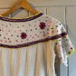 1970s Indian Cotton Embroidered Blouse Top Shirt