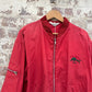 1980s Red Cotton Zip Up Fishing Bomber Jacket