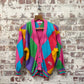 1990s Multicoloured Paco Cardigan Knitted Jumper